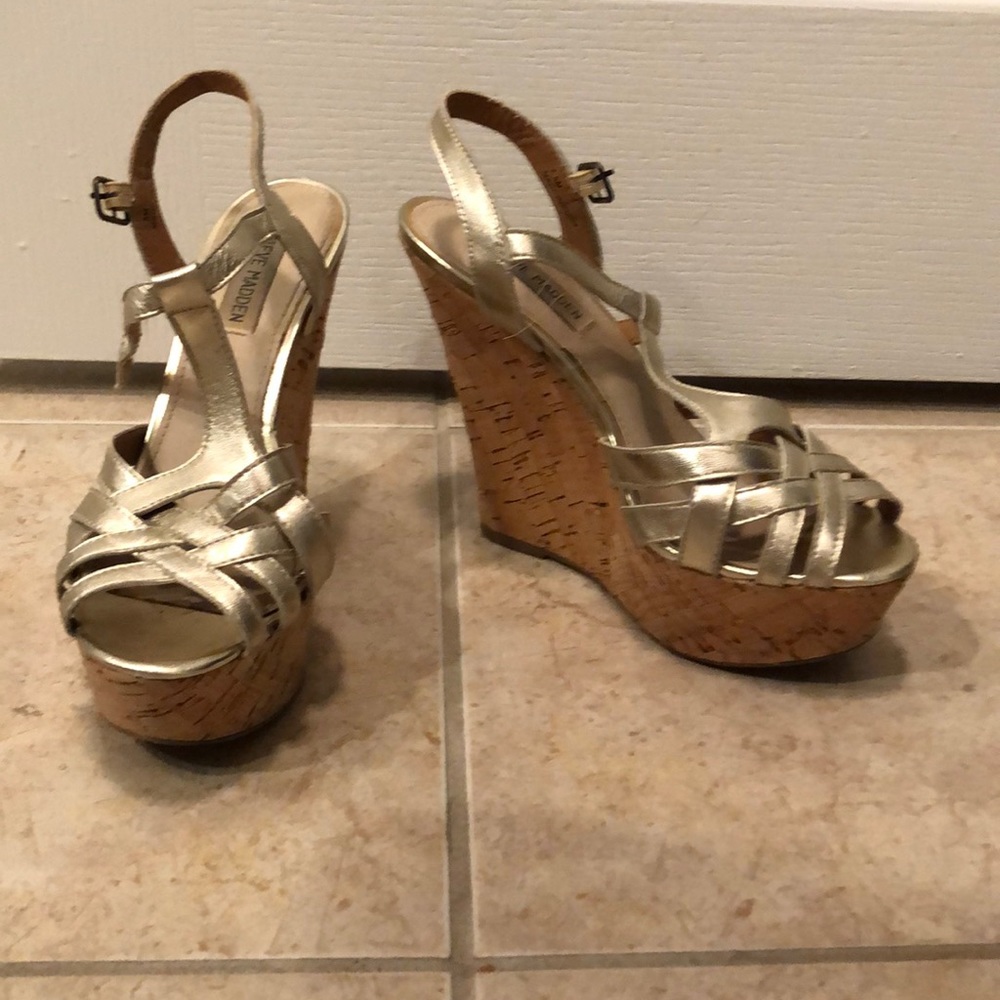 Gold Sandal Wedges